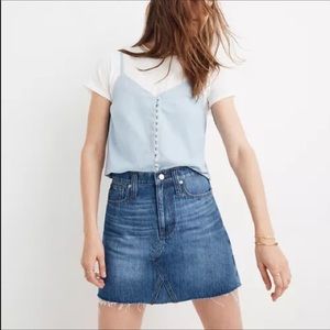 Madewell Rigid A Line Denim Skirt Size 29